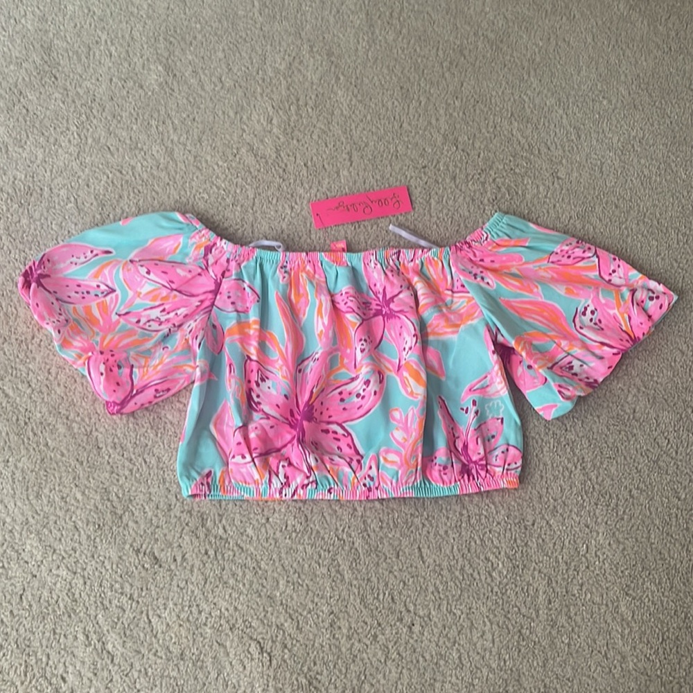 Lilly Pulitzer Esmeray Set - Surf Blue Bonita Blooms - M - Picture 8 of 9